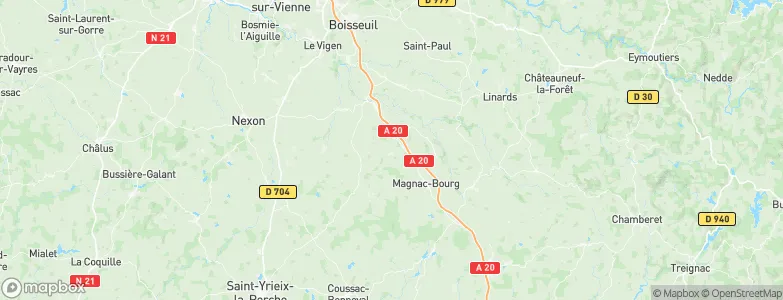 Vicq-sur-Breuilh, France Map