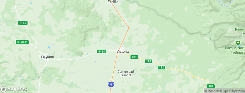 Victoria, Chile Map