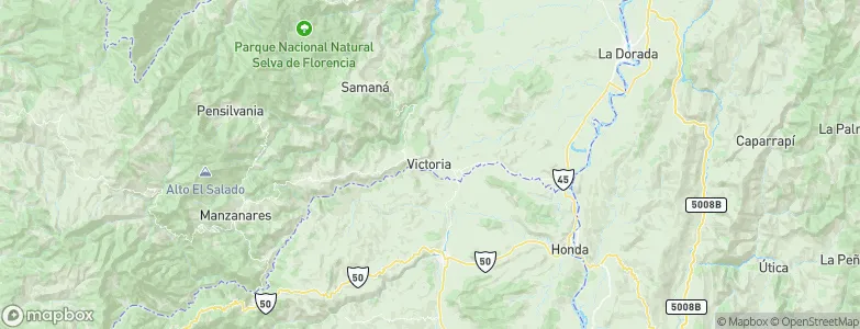 Victoria, Colombia Map