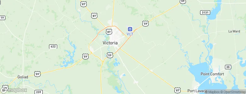 Victoria, United States Map