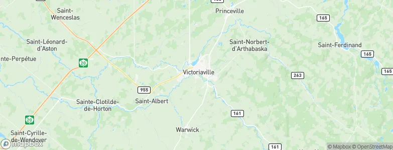 Victoriaville, Canada Map