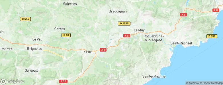 Vidauban, France Map