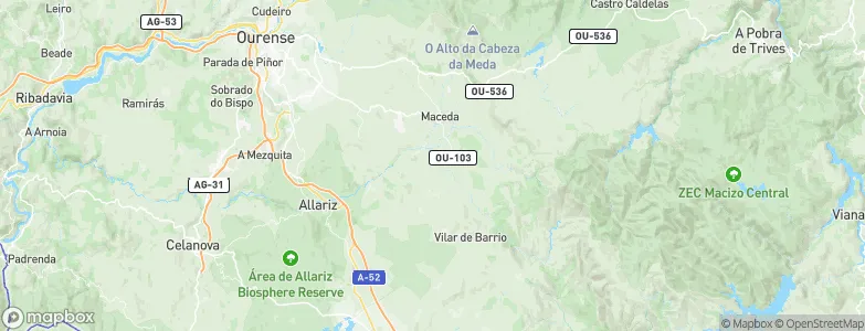 Vide, Spain Map