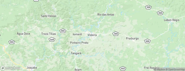 Videira, Brazil Map