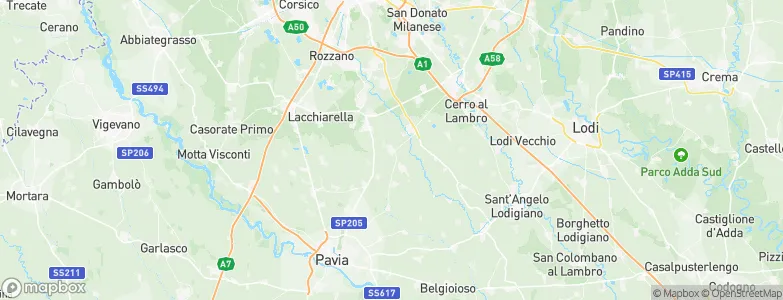 Vidigulfo, Italy Map