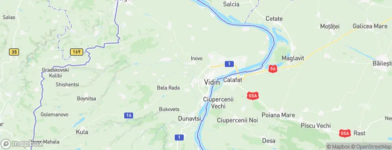 Vidin, Bulgaria Map