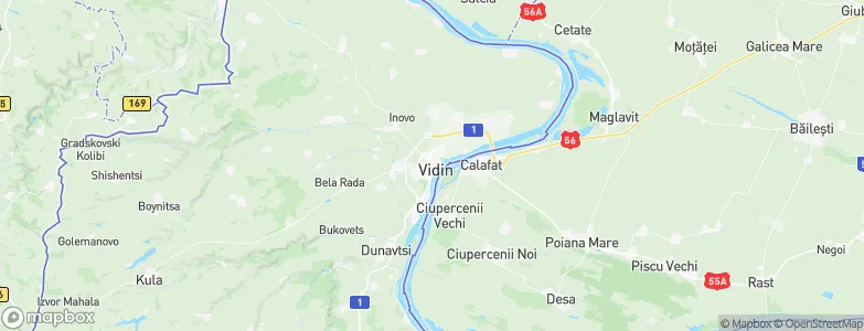 Vidin, Bulgaria Map