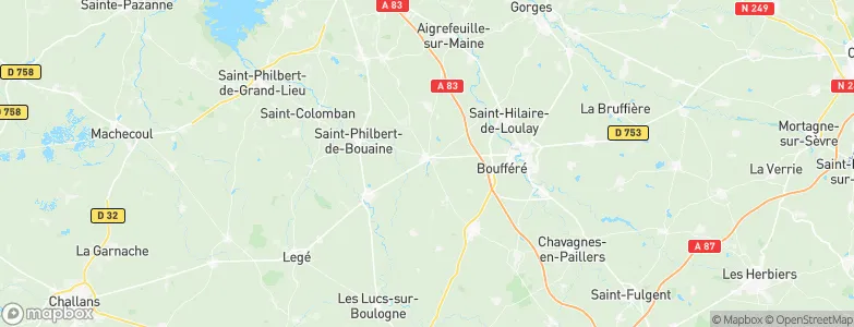 Vieillevigne, France Map