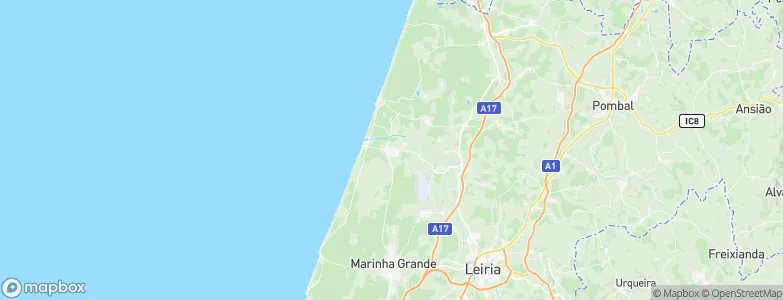 Vieira de Leiria, Portugal Map