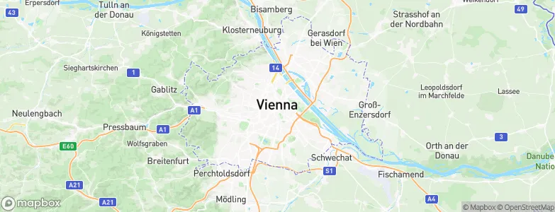 Vienna, Austria Map