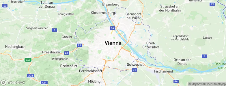 Vienna, Austria Map