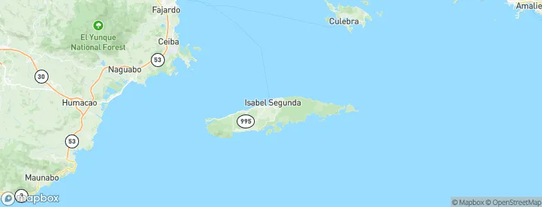 Vieques, Puerto Rico Map