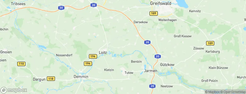 Vierow, Germany Map