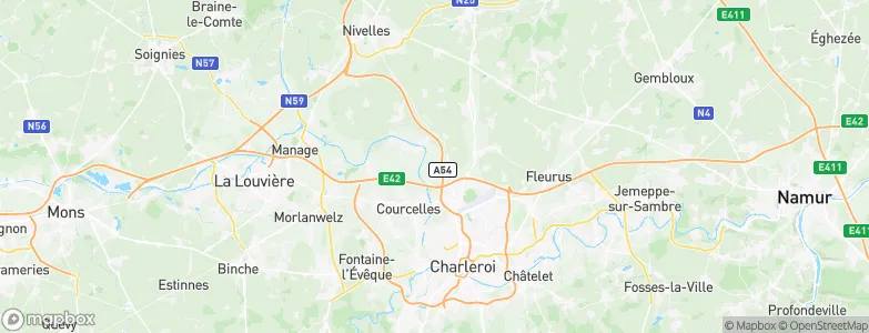 Viesville, Belgium Map