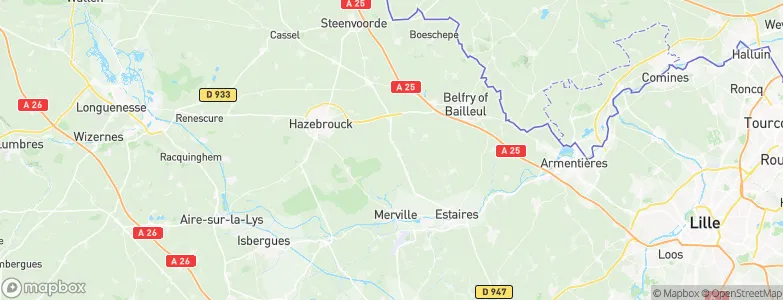 Vieux-Berquin, France Map