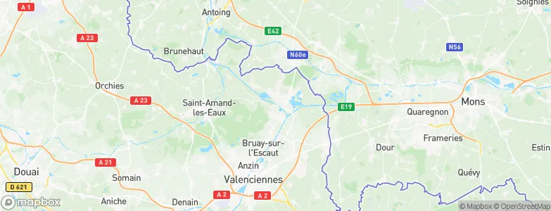 Vieux-Condé, France Map