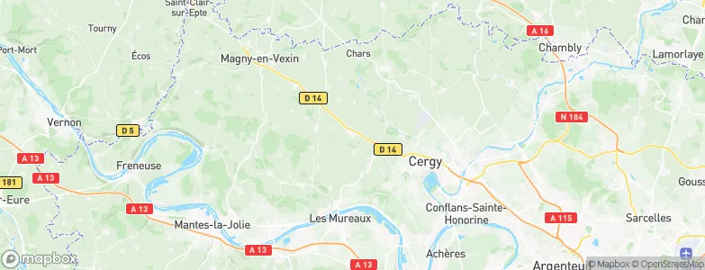 Vigny, France Map