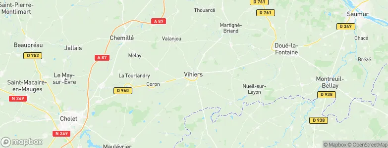 Vihiers, France Map