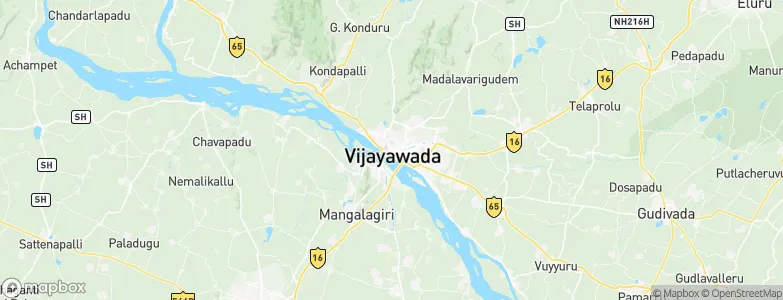 Vijayawada, India Map