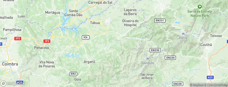 Vila Cova de Alva, Portugal Map