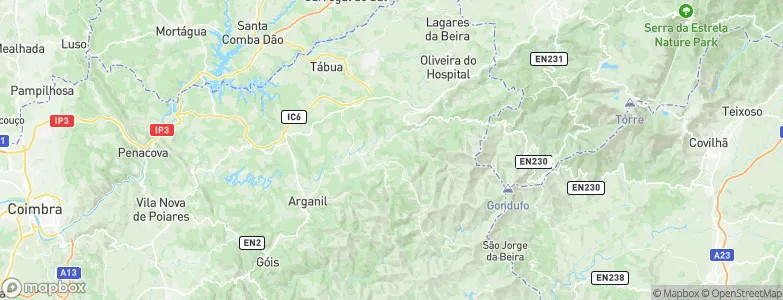 Vila Cova de Alva, Portugal Map