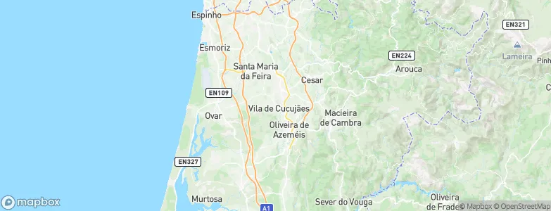 Vila de Cucujães, Portugal Map
