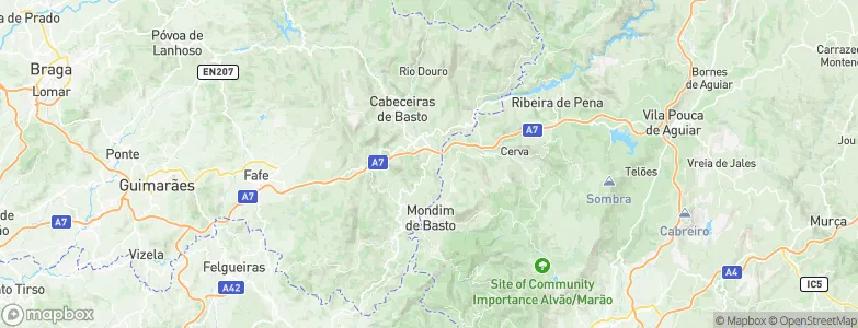 Vila Nune, Portugal Map