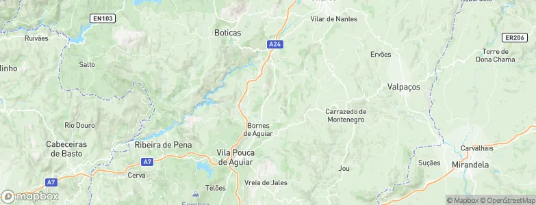 Vila Real, Portugal Map