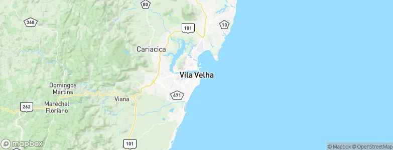 Vila Velha, Brazil Map