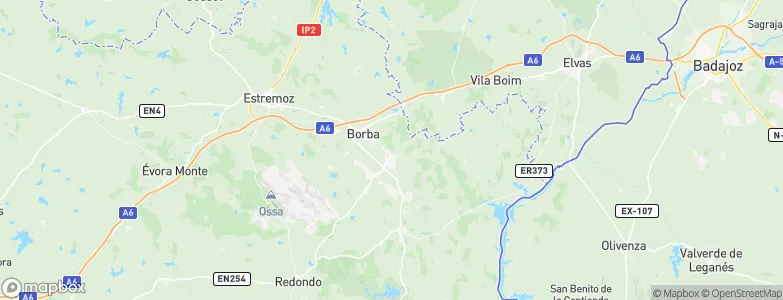 Vila Viçosa Municipality, Portugal Map