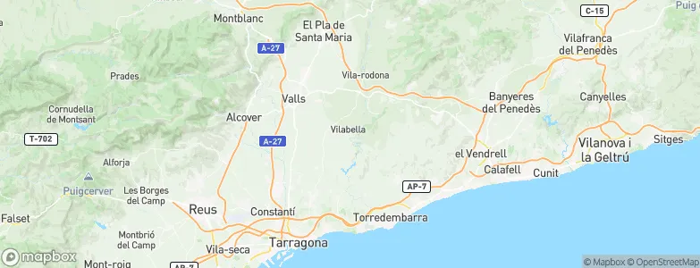 Vilabella, Spain Map