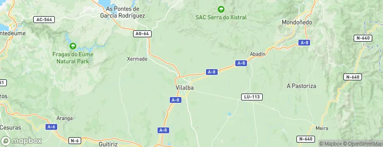 Vilalba, Spain Map