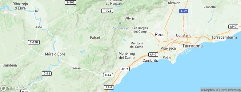 Vilanova d'Escornalbou, Spain Map