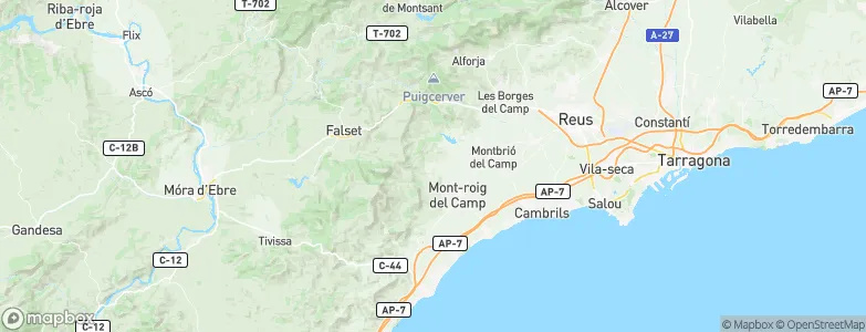 Vilanova d'Escornalbou, Spain Map