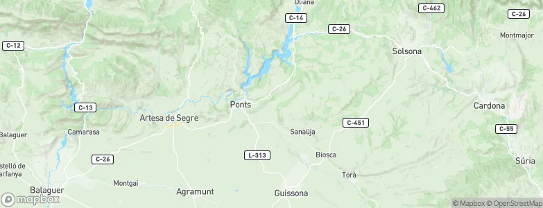 Vilanova de l'Aguda, Spain Map