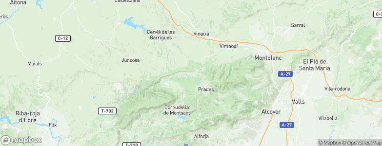 Vilanova de Prades, Spain Map