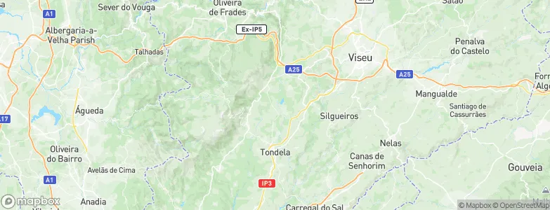 Vilar de Besteiros, Portugal Map