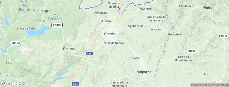 Vilar de Nantes, Portugal Map