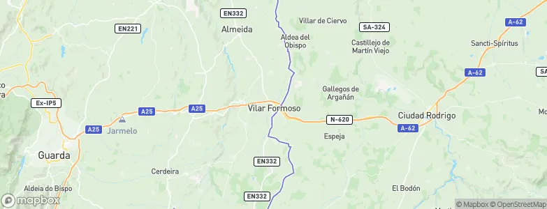 Vilar Formoso, Portugal Map