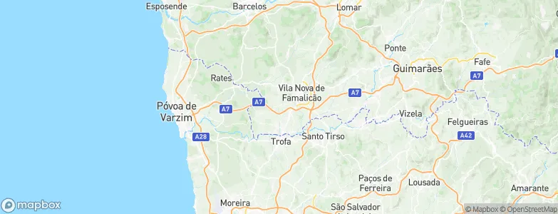 Vilarinho das Cambas, Portugal Map