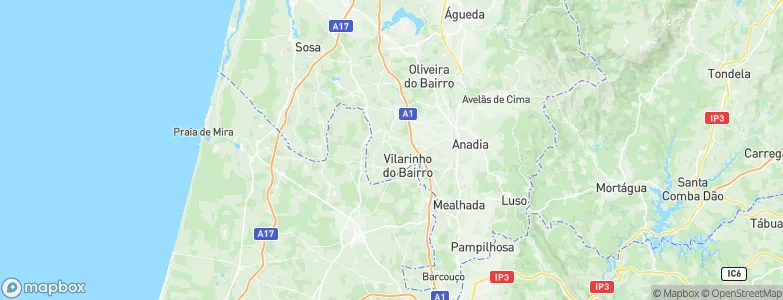 Vilarinho do Bairro, Portugal Map
