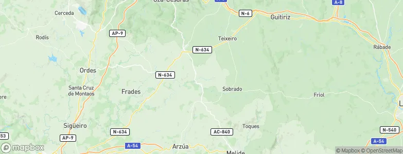 Vilasantar, Spain Map