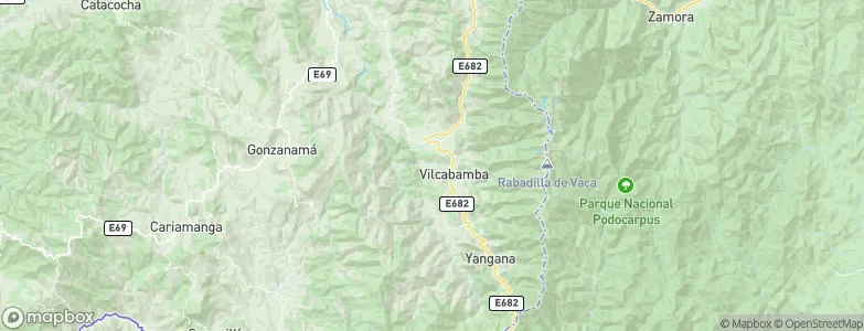 Vilcabamba, Ecuador Map