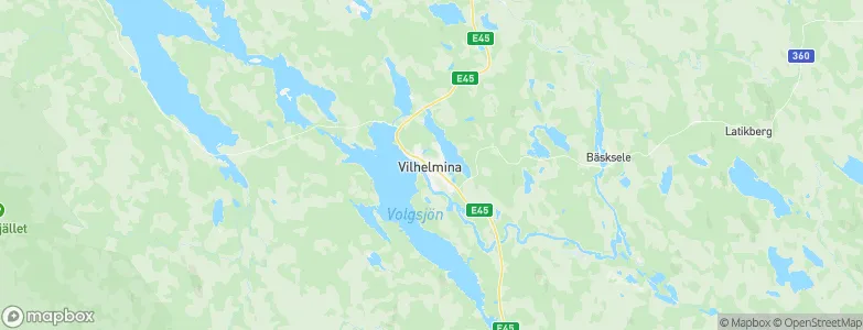Vilhelmina, Sweden Map