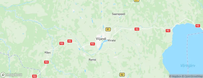 Viljandi, Estonia Map