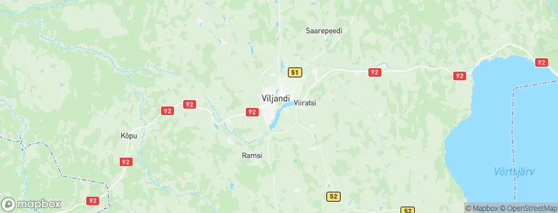Viljandi linn, Estonia Map