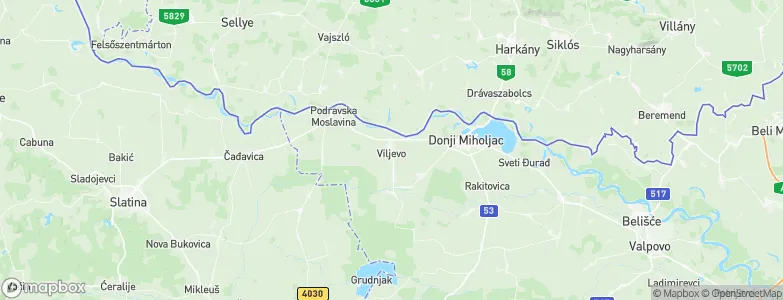 Viljevo, Croatia Map