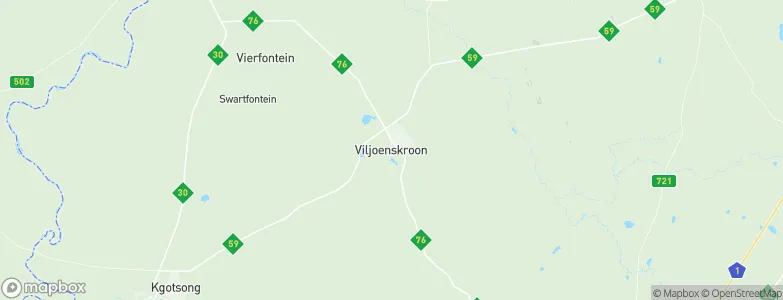 Viljoenskroon, South Africa Map