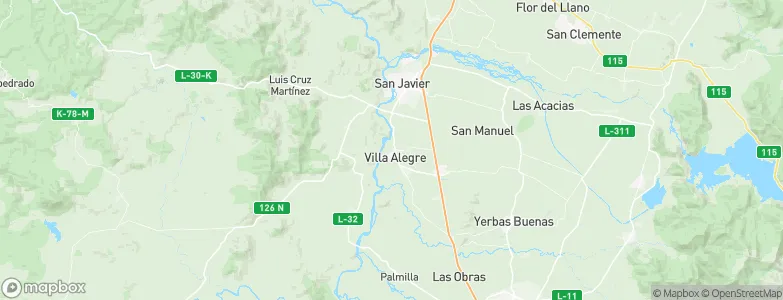 Villa Alegre, Chile Map