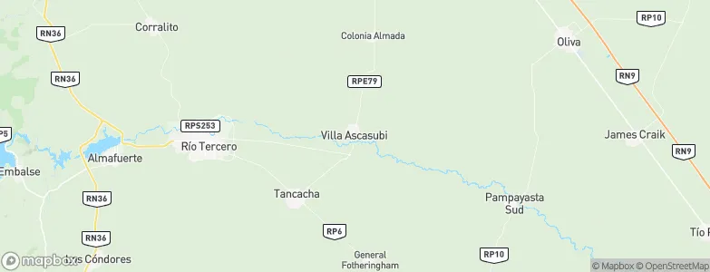 Villa Ascasubi, Argentina Map